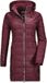 Killtec dames parka winterjas Skane bordeaux - maat 40