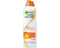 Garnier Ambre Solaire Dry Protect Vernevelde Mist Spray SPF 20 - 200ml - Zonnebrandspray