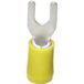TRU COMPONENTS 1583077 Coss-connecteur 4 mm² 6 mm² diamètre de tige=6.40 mm partiellement isolé Jaune 1 pièce(s)