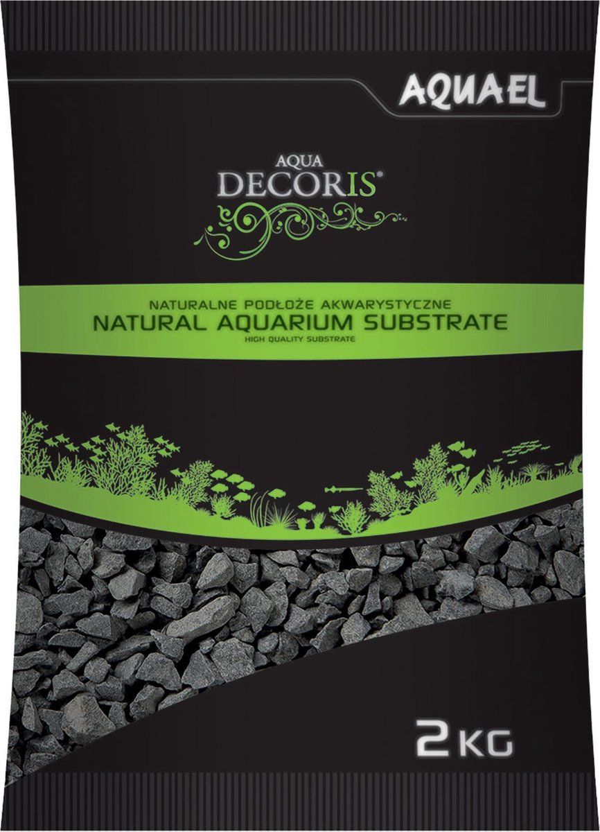 AQUAEL Kiezelzand basalt zwart 2kg