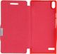 Huawei Ascend P6 Rouge Brossé Étui de protection
