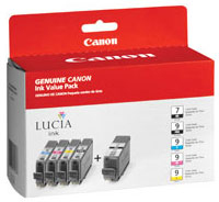 Canon PGI-9, PGI-7 multi pack / cyaan, geel, magenta, zwart