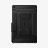 Spigen Rugged Armor Pro - Hoes Geschikt voor Samsung Galaxy Tab S11 Ultra - Book Case met Standaard - Zwart