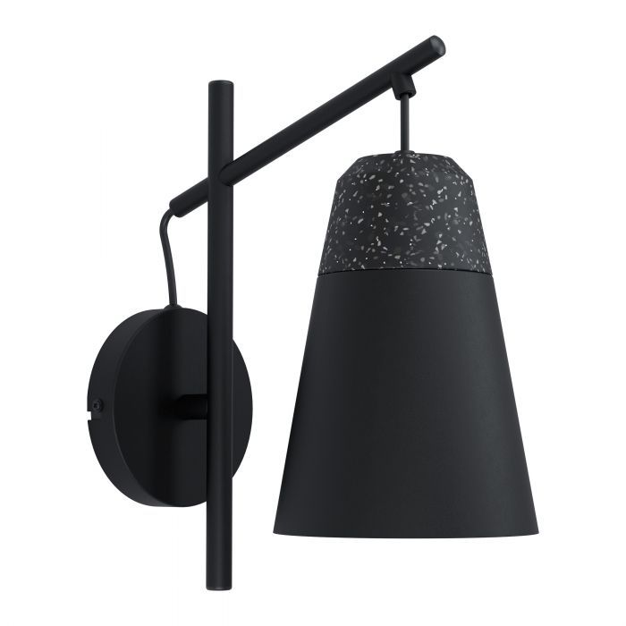 EGLO Canterras Wandlamp - Zwart - E27 - 40W - 32cm