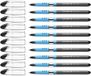 Schneider Slider Basic balpen (kapmodel met soft-grip-zone, lijndikte M, onuitwisbaar) 10 stuks, zwart