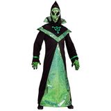 WIDMANN Finidi Buitenaards Wezen Alien pak Groen/Zwart M