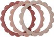 Mushie Bloemen Bijtring / Armband Blush 3 Stuks