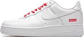 Nike Air Force 1 Low Supreme - Sneaker - Unisex - Blanc - Cuir - Caoutchouc - EU 43