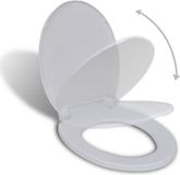 vidaXL Toiletbril Soft-close Ovaal Wit