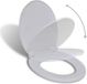vidaXL Toiletbril Soft-close Ovaal Wit