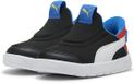 Puma Kinderschoenen Lage Sneakers Courtflex v3 SLIPTECH Inf 399735 Zwart/Wit/Rood Maat 26