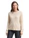 Tom Tailor - Pull en maille côtelée avec laine - Taille XL - sable beige chiné