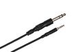 Hosa CMS-103, Stereo Interconnect, 3,5 mm TRS tot 1/4 in TRS, 3 ft