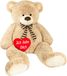 BRUBAKER Ours en peluche XXL, 150 cm, beige