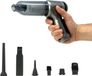 JOCCA Aspirateur de voiture, 2000 mAh, 2 vitesses, multifonctionnel, incluant 6 accessoires, gris