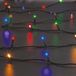 Feeric lights & Christmas Feeric Lights 2x Kerstverlichting - Gekleurd - 20m - 200 Leds - Zwart Snoer - Op Zonne-energie