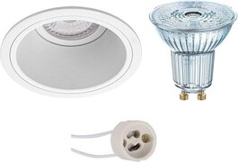 Osram Voordeelset - LED Spot Set - Parathom PAR16 927 36D - Pragmi Minko Pro - GU10 Fitting - Dimbaar - Inbouw Rond - Mat Wit - 5.5W - Warm Wit 2700K - Verdiept - Ã˜90mm