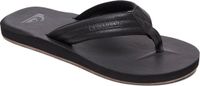 Quiksilver Carver Nubuck Heren Slippers - Solid Black - Maat 41