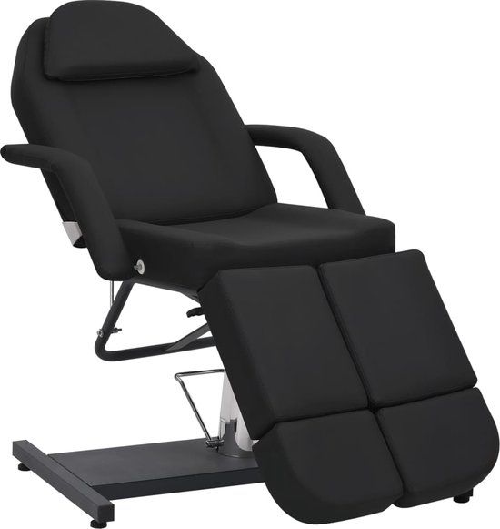 vidaXL Behandelstoel Kunstleer Zwart 180x62x78 cm