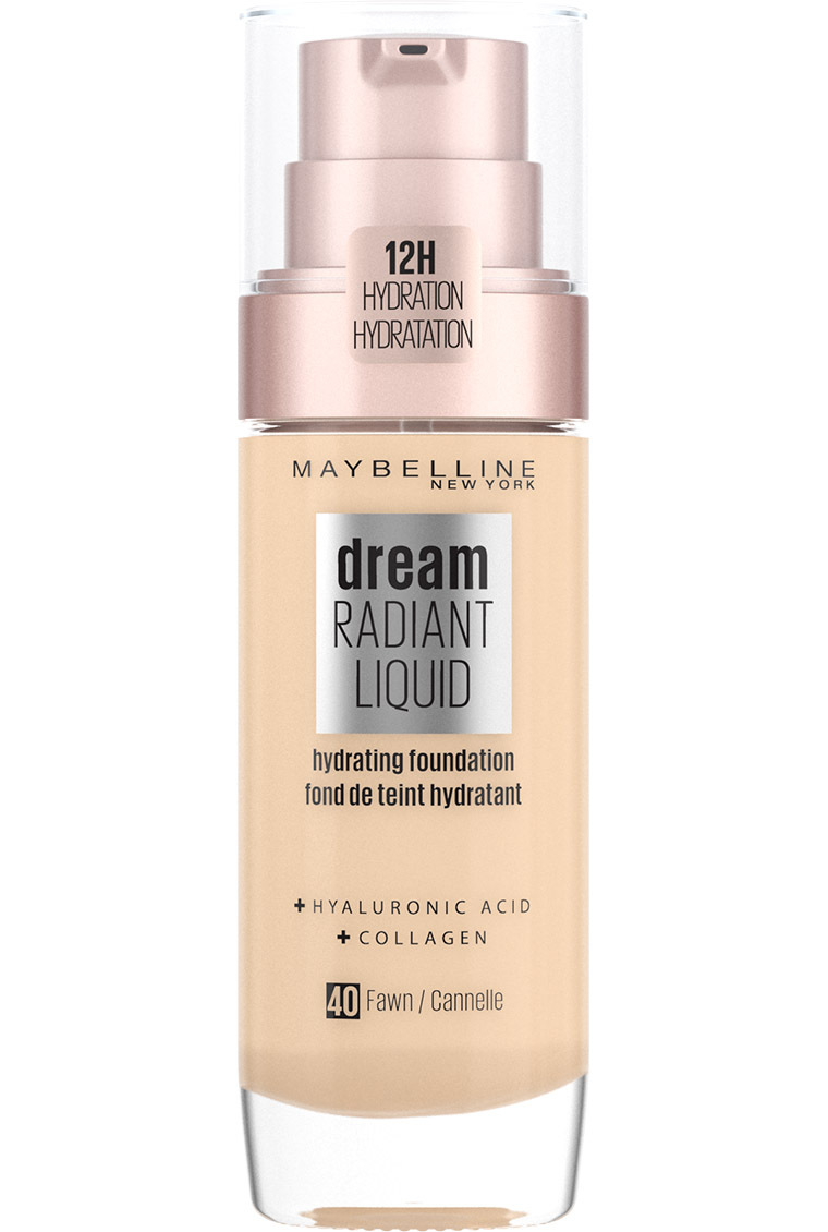Maybelline Dream Radiant Liquid - 40 Fawn - Foundation Geschikt voor de Droge Huid met Hyaluronzuur - 30 ml