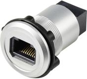 TRU COMPONENTS Connecteur RJ45/CAT5 en applique, femelle/femelle, plastique, argent TC-14378444 Connecteur RJ45/CAT5 en applique Argent 1 pièce(s)