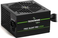 Tecnoware Power Systems Free Silent PRO 650 voeding voor geavanceerde pc met NVIDIA GeForce GTX grafische kaart - RTX, stille ventilator, PCI-E-aansluitingen, CPU 4+4, SATA, Molex
