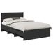 vidaXL Bedframe zwart 137 x 203 cm bewerkt hout