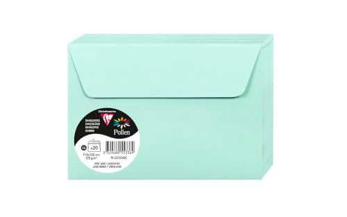 Clairefontaine 55336C - Pakket van 20 Zelfklevende Enveloppen 11,4x16,2cm