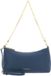 Coccinelle Aura Mini Bag Grained Leather Schoudertas Deep Blue
