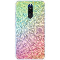 Xiaomi Redmi 8 Bedrukt siliconen hoesje mandala pastel