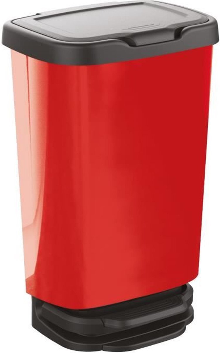 MHOME M-HOME Pedaalemmer JIVE - 40 L - Metaaleffect - Rood