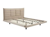 Vente-unique Bedframe stof beige 140 x 190 cm