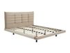 Vente-unique Bedframe stof beige 140 x 190 cm