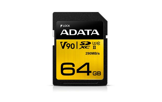 ADATA Premier ONE SDXC 64GB - UHS-II - Class 10 - 290MB/s Lezen - 260MB/s Schrijven