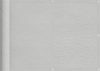 vidaXL Balkonscherm 75x600 cm 100% Oxford Polyester Lichtgrijs