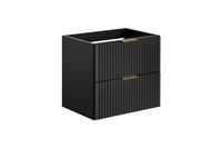 Armoire de salle de bain 60 cm avec 2 tiroirs, accessoires de salle de bain, organisation élégante