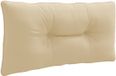 vidaXL Coussin de dossier PUTTEN 100% Polyester Beige 80 x 40 x 10 cm