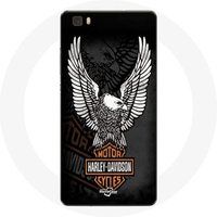 Maniacase Etui voor Huawei P8 Lite Harley Davidson adelaar logo