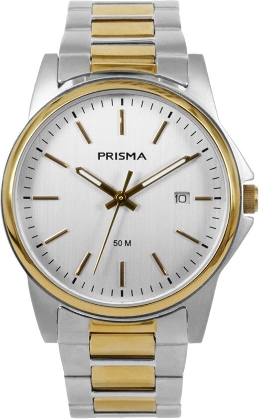 Prisma Heren Edelstaal 5 ATM horloge P.1697