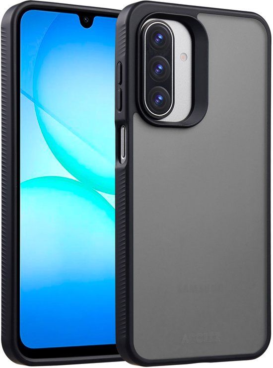 Accezz Rugged Frosted Backcover voor de Samsung Galaxy A17 (5G) / (4G) - Zwart