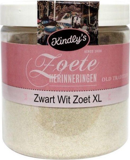 Kindy's Zwart Wit Zoet XL - 150g