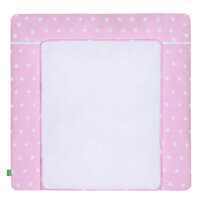 Lulando Aankleedkussen met 2 hoezen sterren roze 75 x 80 cm - Roze/lichtroze