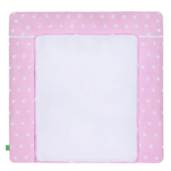 Lulando Aankleedkussen met 2 hoezen sterren roze 75 x 80 cm - Roze/lichtroze