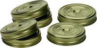 Le Parfait set van 6 schroefdoppen 10cm goud