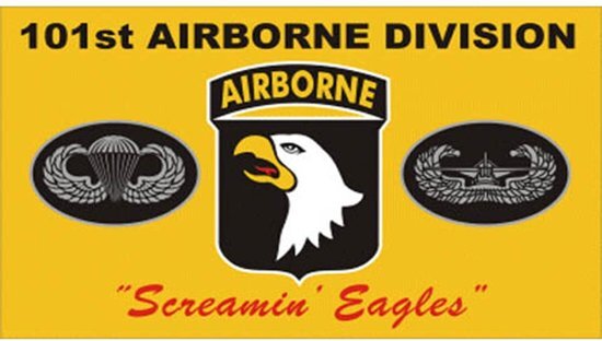 Fosco vlag Airborne 101e division geel