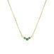 Lucardi Dames Stalen goldplated vintage ketting met turquoise