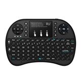 Rii i8+ Mini Clavier Sans fil RF QWERTY Anglais Noir