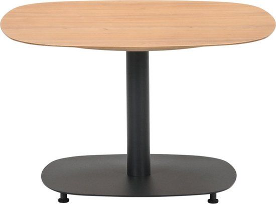 Garden Impressions Leon bijzettafel - 70x70 cm - carbon black - light teak look