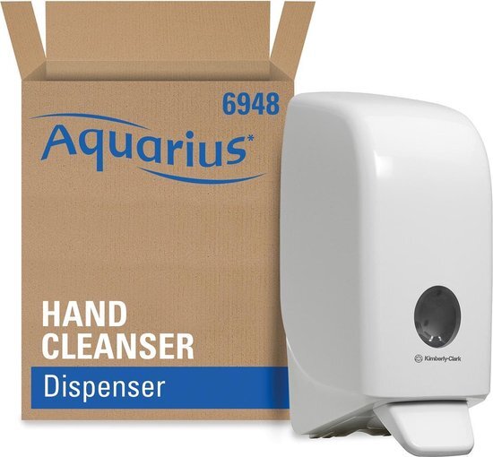 Kimberly-Clark Kimberly-Clark Aquarius dispenser voor handdesinfectie, cassette, wit, 1 liter