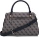 GUESS Noelle II Luxury Satchel Midnight Logo Sac à main Sac bandoulière Femme Bleu